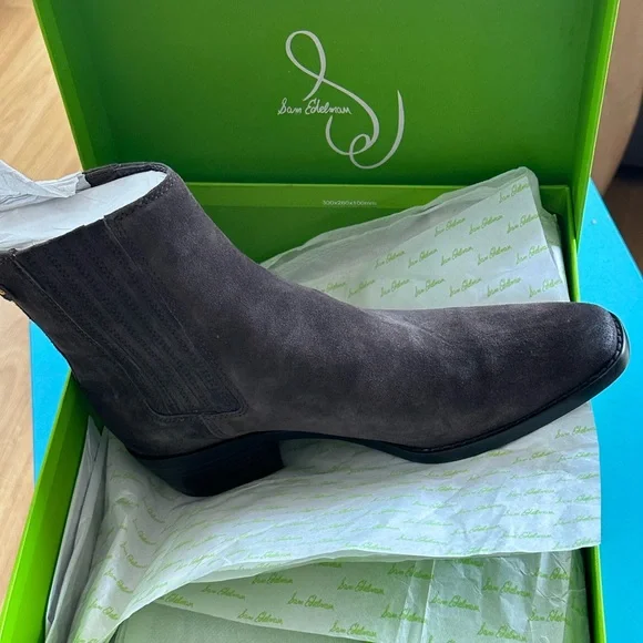 Sam Edelman Bronson Dark Brown Suede Boots - Picture 2 of 2